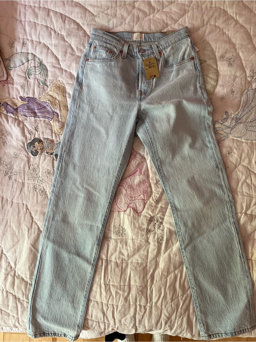 Levi's 501 Light Blue Straight-Leg Women’s Jeans